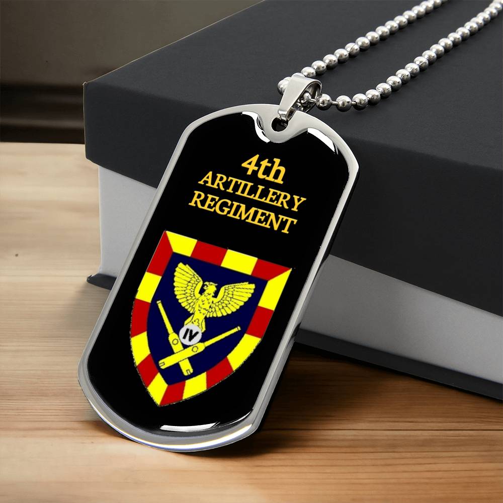 Awesome Dog Tag For 4Th Artillery Regiment - Army Tag Necklace, Dog Tag
