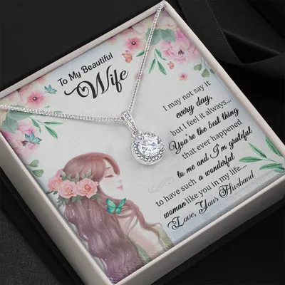 Woman Like You In My Life Gift For Wife Eternal Hope Necklace
