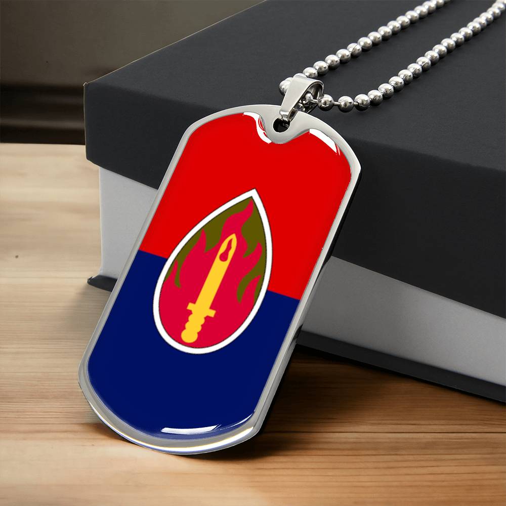 Awesome Dog For 63Rd Infantry Division - Army Tag Necklace, Dog Tag