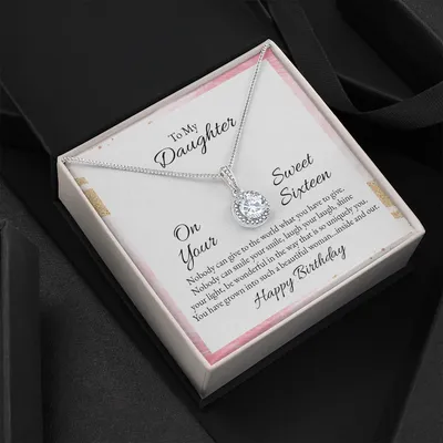 To My Daughter - Happy Birthday Gift Sweet Sixteen Gift - Eternal Hope Necklace