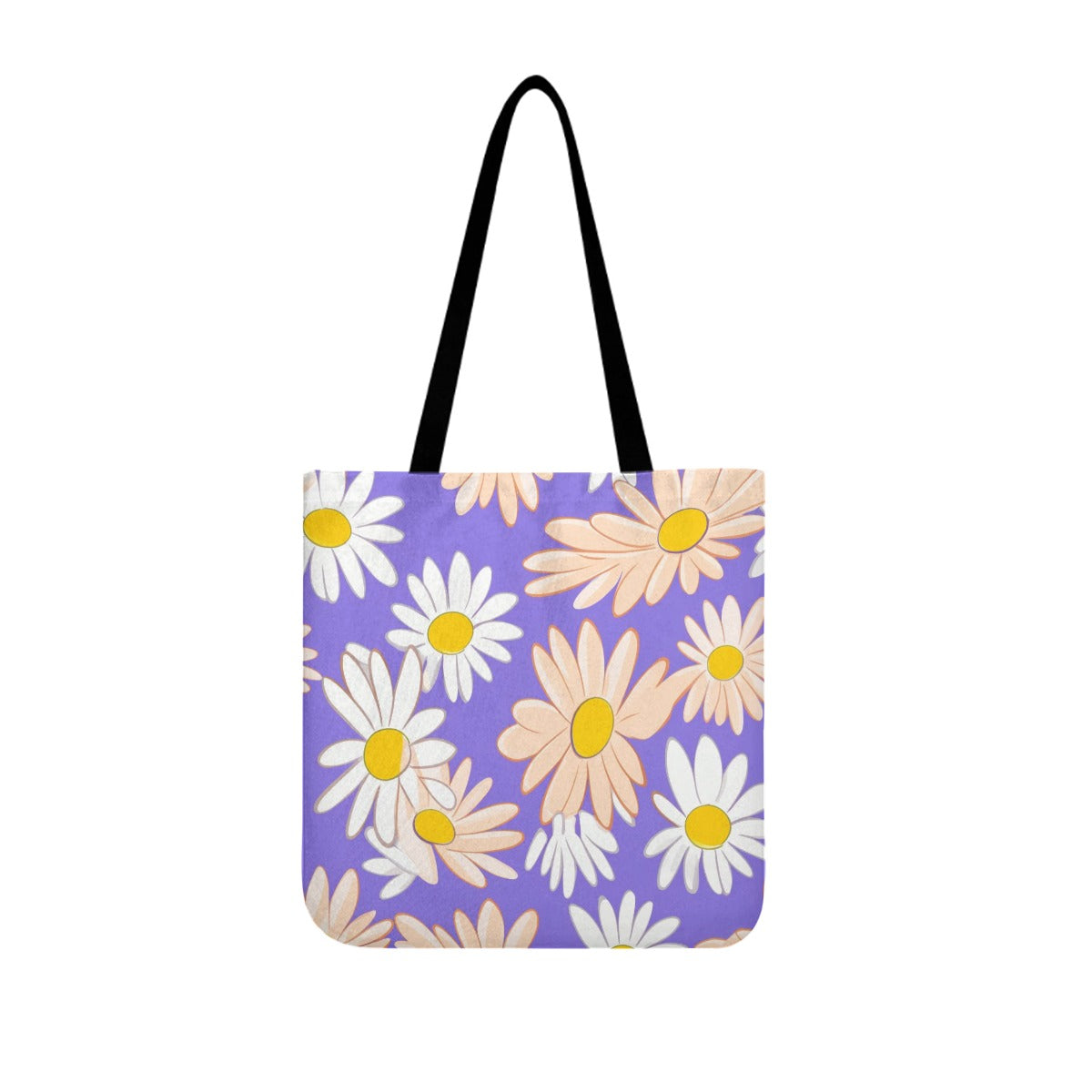 Purple Daisy Cloth Tote Bags