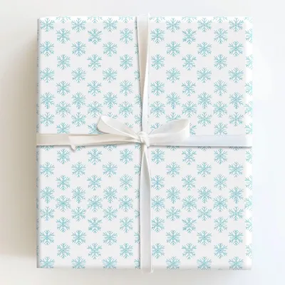 Snowfall Sparkle - Gift Wrap for Christmas, Holidays Wrapping Paper, Christmas Wrapping Paper