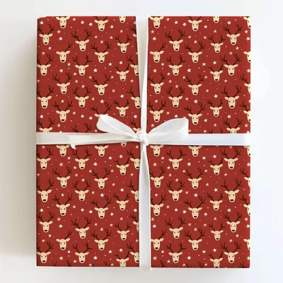 Santa's Sleigh Sparkle - Gift Wrap for Christmas, Holidays Wrapping Paper, Christmas Wrapping Paper