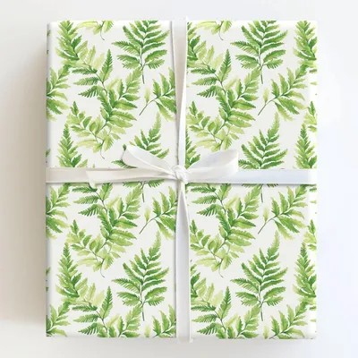 Fern Real Though - Gift Wrap for Christmas, Holidays Wrapping Paper, Christmas Wrapping Paper