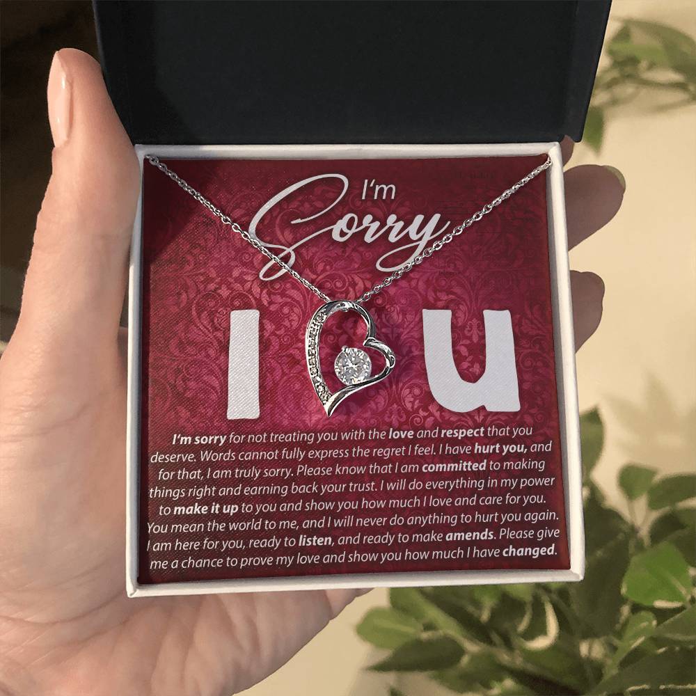 I'm Sorry, I Love You - Forever Love Necklace
