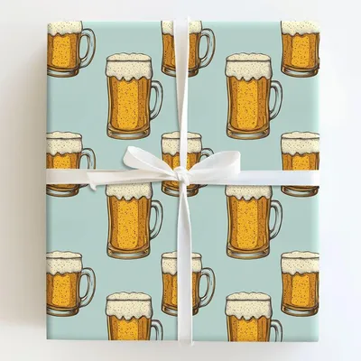 Cheers Dad - Gift Wrap for Christmas, Holidays Wrapping Paper, Christmas Wrapping Paper