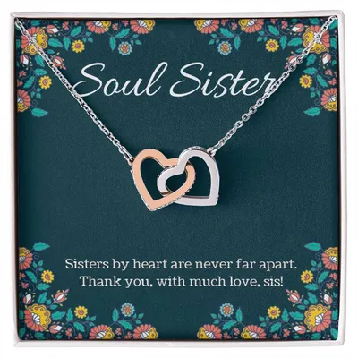 Soul Sister - Interlocking Hearts Necklace