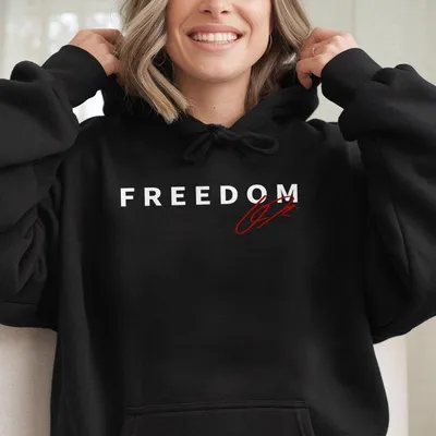 Charlie Kirk Signature Freedom Unisex Hoodie Hoodie 10 Donated To Remember Charlie Kirk Freedom Of Speech Hoodie
