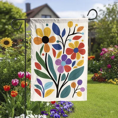 Vertical Garden - 8647 Garden Flag, Subtle Yard Banner, Lgbtq+ Pride Flag, Rainbow Democrat Sign, Social Justice & Feminist Outdoor Decor Vertical Garden Flag