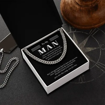 Valentine's Gift For Him - I Know In My Heart You Are The Only One For Me Cuban Link Chain