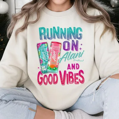 Alani Women'S Oversized Graphic Sweatshirt, Trendy Streetwear Sweatshirt For Energy Drink Lovers