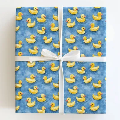 Duckin Around - Gift Wrap for Christmas, Holidays Wrapping Paper, Christmas Wrapping Paper