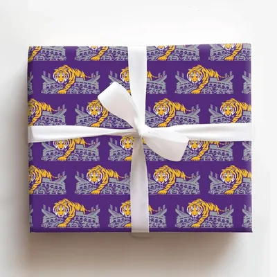 Prowling Tiger - Gift Wrap for Christmas, Holidays Wrapping Paper, Christmas Wrapping Paper