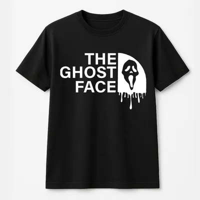 Ghost Face T-Shirt Horror Movie Graphic,Scary Halloween Streetwear For Fans Of Scream And Classic Slasher Films