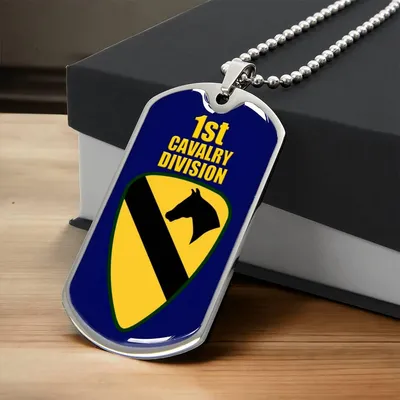 Gorgeous Dog Tag For 1St Cavarly Division - Army Tag Necklace, Dog Tag