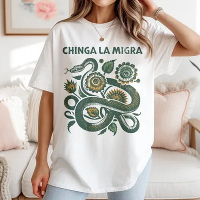 Immigrant Rights T-Shirt  Chinga La Migra T-Shirt Abolish Ice Anti Trump Protest T-Shirt Anti Fascism Activist Gift