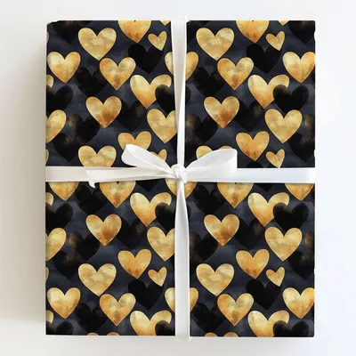 Cupid Gold - Gift Wrap for Christmas, Holidays Wrapping Paper, Christmas Wrapping Paper