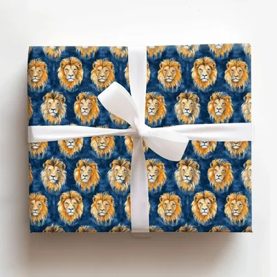 Wild Mane - Gift Wrap for Christmas, Holidays Wrapping Paper, Christmas Wrapping Paper