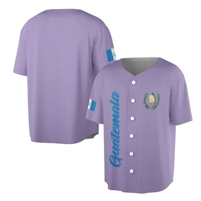Guatemala Country Baseball Jerse, Flag & Emblem Merch, Central American Souvenir, Travel Vacation Gift, Us Baseball Jersey