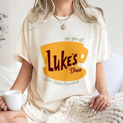 Luke'S Diner T-Shirt T-Shirt, Stars Hollow Luke'S Diner Autumn Festival T-Shirt, Gilmore Girls Tv Show T-Shirt, Halloween Gift