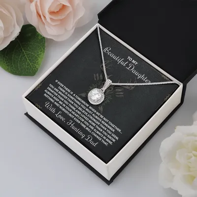 Gift For Daughter From Hunting Dad Daughter Necklace Gift, Hunting Necklace, Daughter Gift From Dad, Gift For Daughter From Dad, Daughter Necklace, Daughter Birthday Gifts Ideas - Gift For Daughter From Mom, Daughter's Birthday