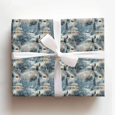 Winter Kindred - Gift Wrap for Christmas, Holidays Wrapping Paper, Christmas Wrapping Paper
