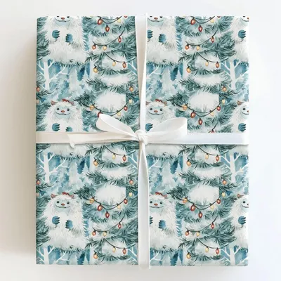 Yeti Yuletide - Gift Wrap for Christmas, Holidays Wrapping Paper, Christmas Wrapping Paper