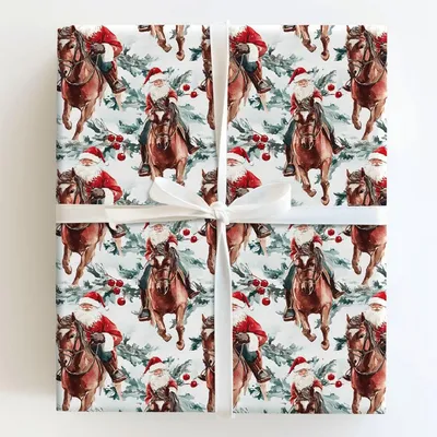 Santa's Eve - Gift Wrap for Christmas, Holidays Wrapping Paper, Christmas Wrapping Paper