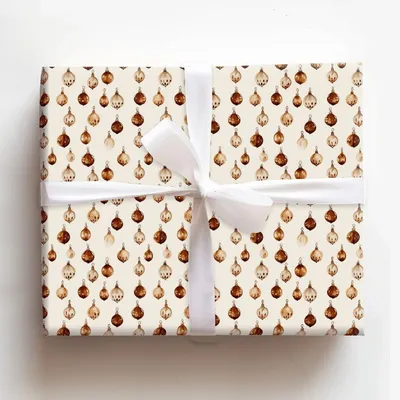 Mahogany Beauty - Gift Wrap for Christmas, Holidays Wrapping Paper, Christmas Wrapping Paper