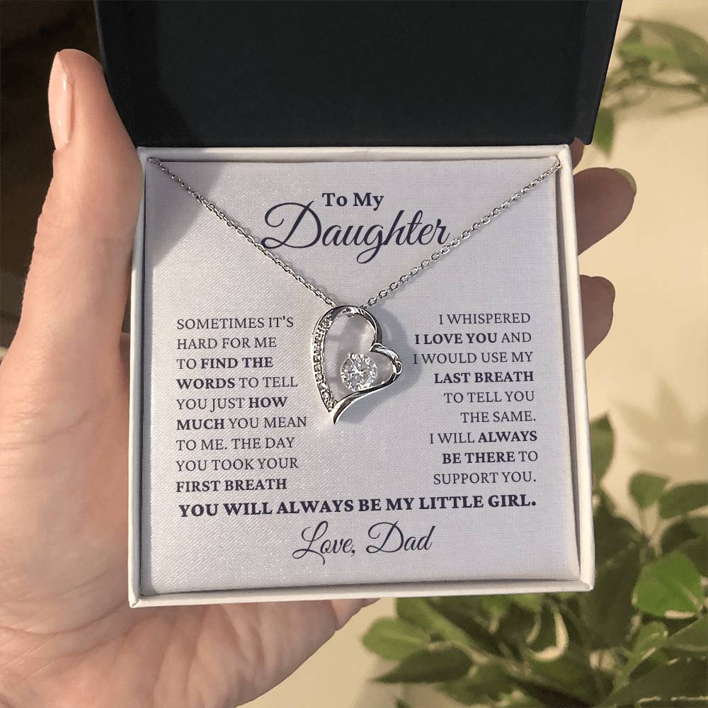 Gift For Daughter -My Little Girl- Necklace