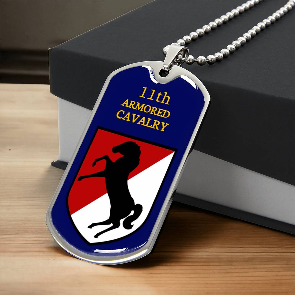 Gorgeous Dog Tag For 11Th Armored Cavalry - Army Tag Necklace, Dog Tag