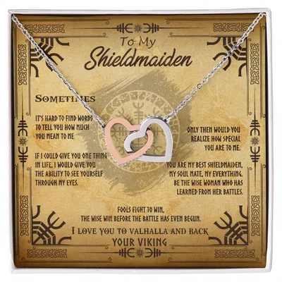 Interlocking Heart - I Love You To Valhalla And Back Interlocking Hearts Necklace