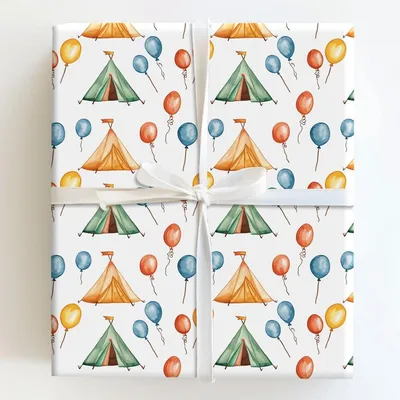 Outdoor Pop - Gift Wrap for Christmas, Holidays Wrapping Paper, Christmas Wrapping Paper