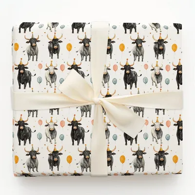 Birthday Stampede - Gift Wrap for Christmas, Holidays Wrapping Paper, Christmas Wrapping Paper