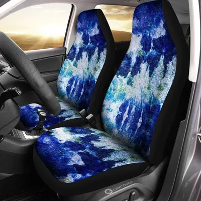 Ice Tie Dye Car Seat Covers Custom Hippie Car Accessories