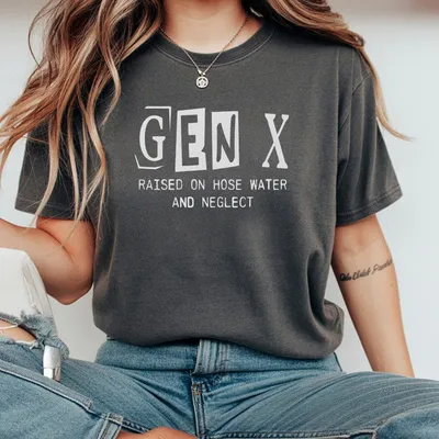 Gen X Raised On Hose Water And Neglect Vintage T-Shirt Generation X T-Shirt T-Shirt 80s T-Shirt Gift For Gen X T-Shirt T-Shirt