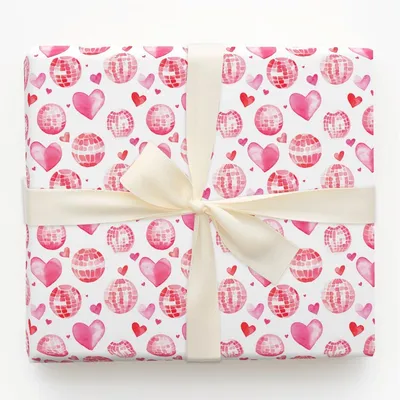 Disco Love - Gift Wrap for Christmas, Holidays Wrapping Paper, Christmas Wrapping Paper