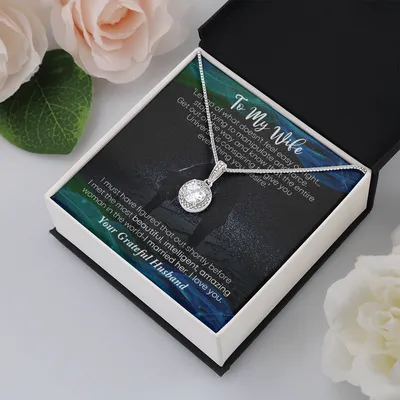 To My Wife Necklace, To My Wife Jewelry, Meaningful Jewellery, Valentines Necklace for Wife, Wishbone Necklace