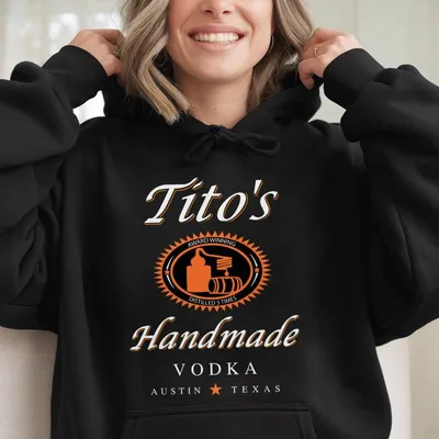 Tito'S Handmade Vodka Hoodie,Classic Design Graphic Hoodie For Fans,Drinking Hoodie,Drinking Hoodie For Men & Women