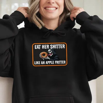 Vintage Apple Fritter Oversized Hoodie – Funny Graphic Summer Hoodie,Casual Back To School Streetwear,Unisex Top Gift For Him Or Her