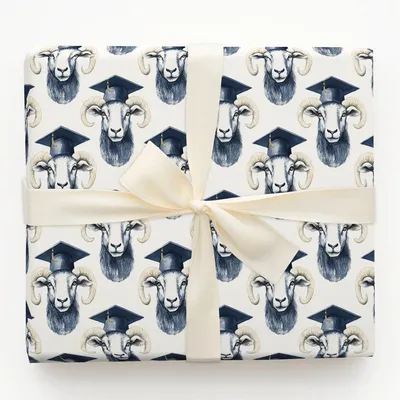 Horns Held High - Gift Wrap for Christmas, Holidays Wrapping Paper, Christmas Wrapping Paper