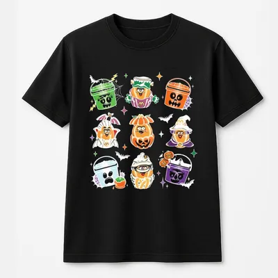 Vintage 90'S Kid Mcdonald'S Chicken Nugget Halloween T-Shirt Unisex T-Shirt Happy Meal Halloween Buckets Halloween