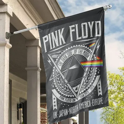 Dark Side Of The Moon Tour 1972 Emp Original Pink Floyd Flag Vertical House Flag