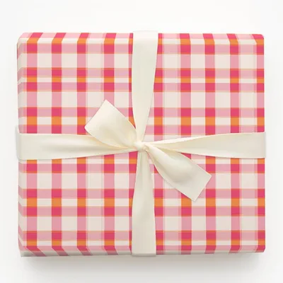 Bubbly in Plaid - Gift Wrap for Christmas, Holidays Wrapping Paper, Christmas Wrapping Paper
