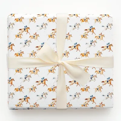 Riders of the Wind - Gift Wrap for Christmas, Holidays Wrapping Paper, Christmas Wrapping Paper