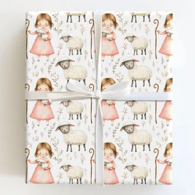 Lamb of My Heart - Gift Wrap for Christmas, Holidays Wrapping Paper, Christmas Wrapping Paper