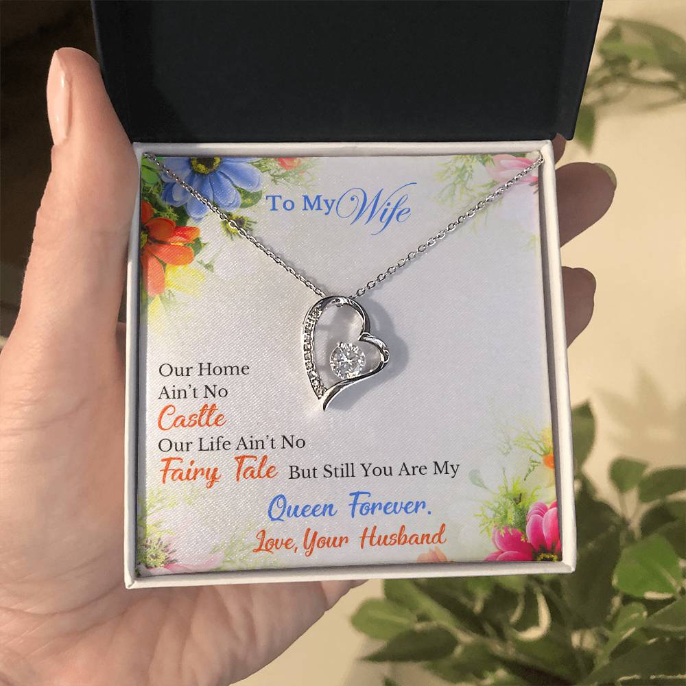 Husband To Wife Necklace - You Are My Queen Forever - Forever Love Necklace