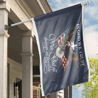 No Kings House Flag, Stylized Crown In Red White Blue Design, Bold Independence Message Since 1776 With Stars And Stripes Horizontal House Flag