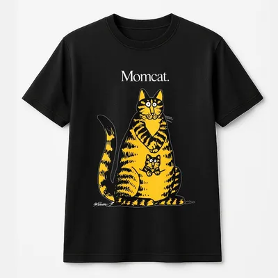 80s Mom Cat Crazy T-Shirt, Kliban Mom Cat T-Shirt, Vintage Crazy Hawaiian