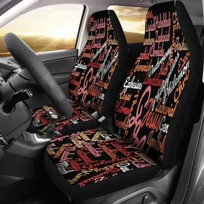 Christian Text Universal Fit Car Seat Covers